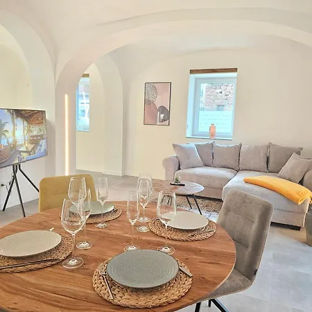 Design I Gewoelbe I Sanierter Pferdestall I Europapark I Boxspring I Terrasse I Parkplatz 아파트 키펜하임